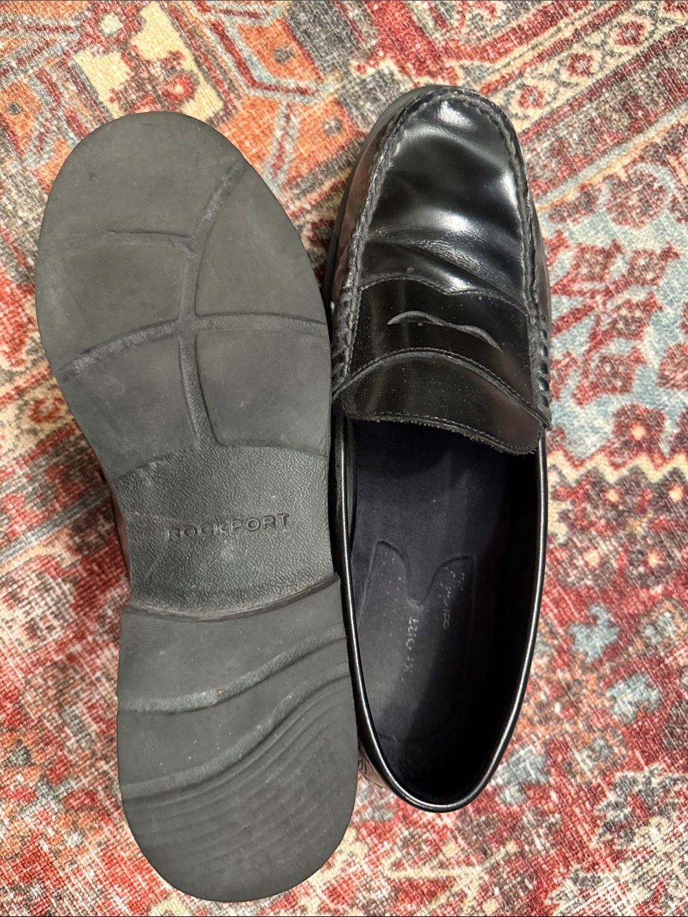 Rockport Black Leather Penny Loafers - Men's patent leather - Picture 2 of 2